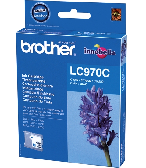 Brother LC970c cyan - Brother mustesuihkupatruunat - LC970C - 1