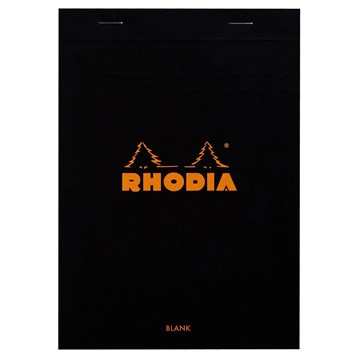 Rhodia-päällä nidottava tyyny musta N°16 - Muisti- ja konttorikirjat - 160009C - 1