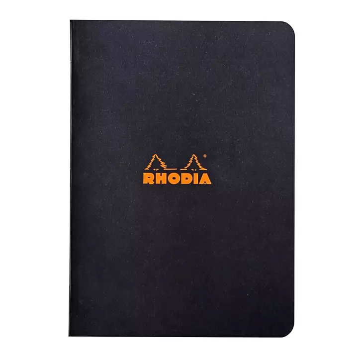 Rhodia Classic musta nidottu A5 viivat - Nidotut vihkot - 119189C - 1
