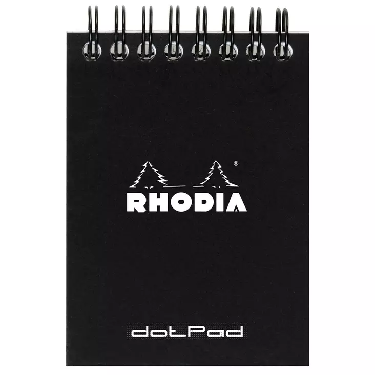 Rhodia NotePad wire black A7 dot - Vihkot ja lehtiöt - RHO115039C - 1