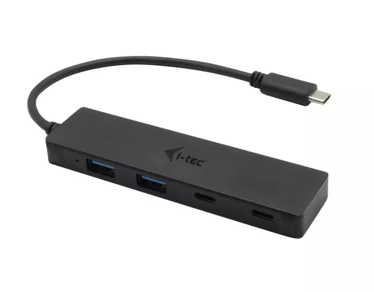 USB-C-keskitin 2xUSB-C 2xUSB-A 3.0 metallinen 19 cm passiivinen kaapeli - USB jakajat - C31HUBMETAL2A2C - 1