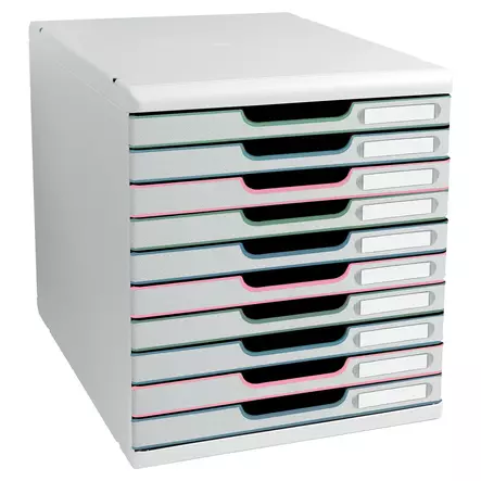 Exacompta Modulo vetolaatikosto 10-osainen - Säilytyslaatikot, -kuutiot - 302303D - 1