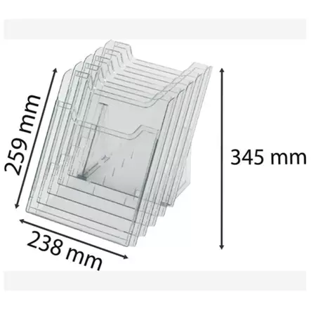Exacompta esiteteline A4 pöytämalli, 5-osainen - Esitetelineet - 60258D - 2