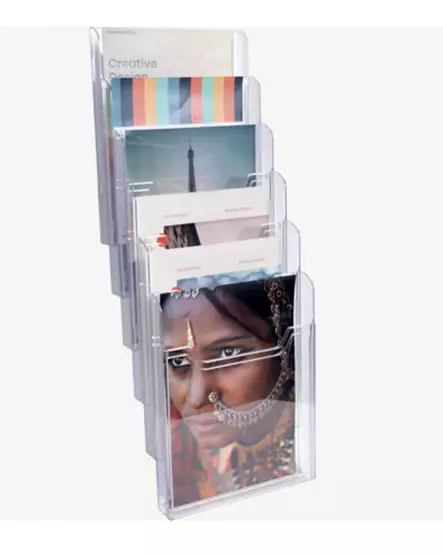 Exacompta esitetelineen lisälokero seinämalli A4, kirkas - Esitetelineet - 64358D - 1