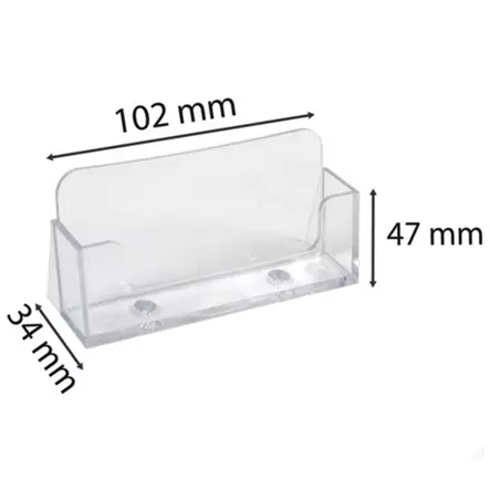 Exacompta käyntikorttiteline kirkas - Käyntikorttitelineet ja -kansiot - 71058D - 2