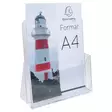 Exacompta esiteteline pöytämalli A4 kirkas - Esitetelineet - 74058D - 2