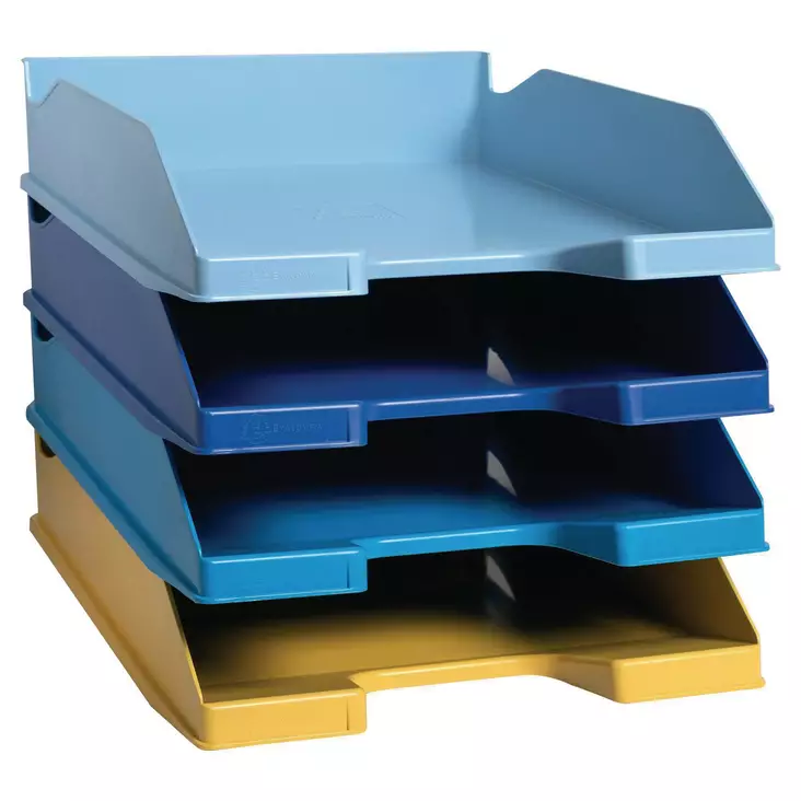 Exacompta Beebleblue lomakelaatikosto 4-osainen, monivärinen - Lomakelaatikot, kortistolaatikot - 113202SETD - 1