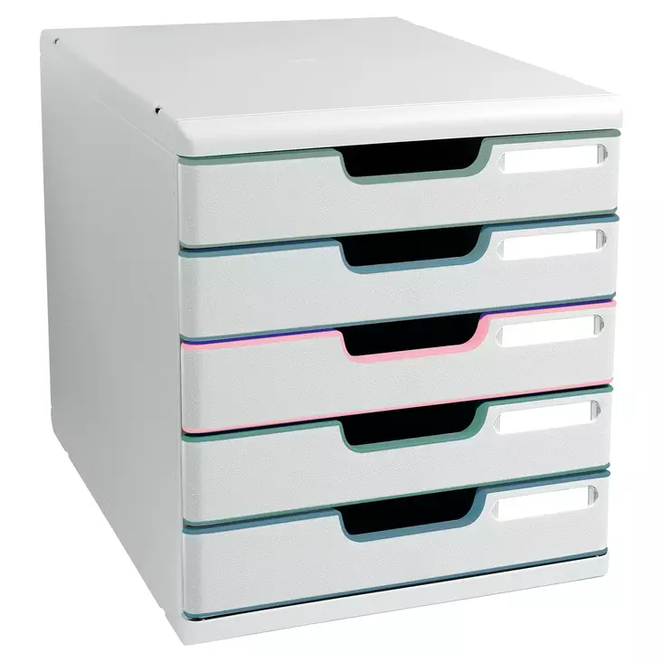 Exacompta Modulo vetolaatikosto 5-osainen - Säilytyslaatikot, -kuutiot - 301303D - 1