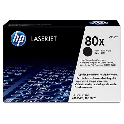 HP 80X 2-pack LJ Pro 400 m401/m425 laserkas. 6.9K - Hp laserkasetit - CF280XD - 1