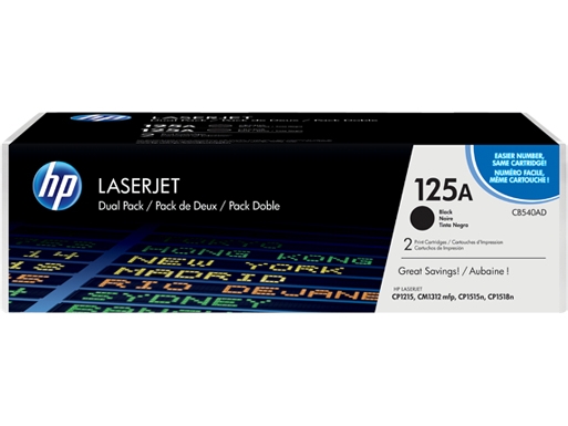 Laserkasetti HP CB540AD tuplapakkaus - Hp laserkasetit - CB540AD - 1