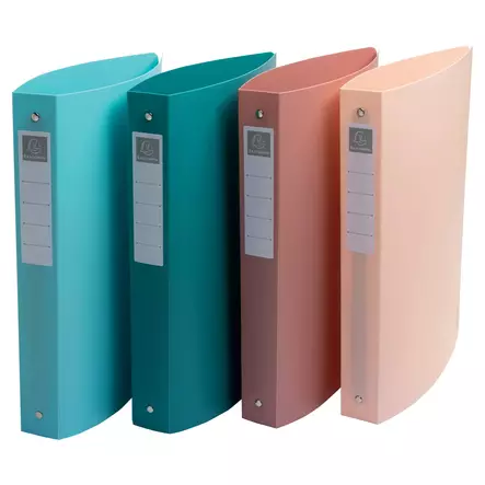 Exacompta 4-rengaskansio A4+ värilajitelma, 1 kpl=4 kansiota - Mapit, kansiot ja arkistointi - 51470E - 1