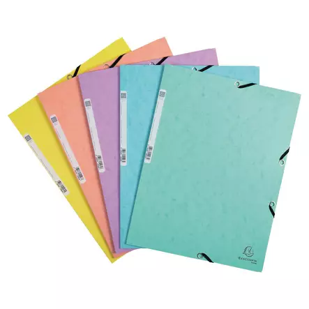 Exacompta Aquarel kulmalukkokansio A4 värilajitelma, 1 kpl=5 kansiota - Kansiot - 55560E - 1