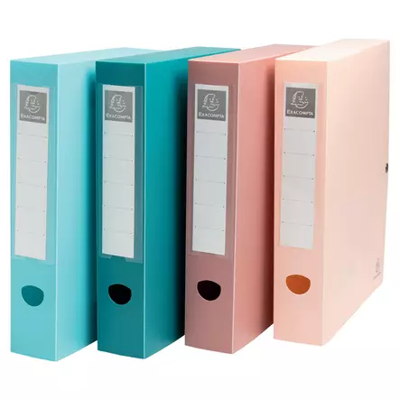 Exacompta laatikkokansio 60mm värilajitelma, 1 kpl=8 kansiota - Arkistointi - 89270E - 1