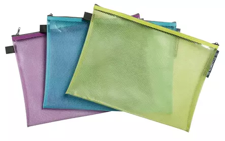 Exacompta vetoketjupussi A4, 1 pkt = 3 pussia - Vetoketjutaskut - 38150E - 1