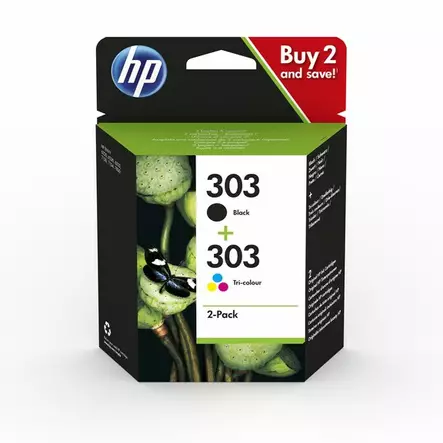 No303 black ink cartridge combo 2-pack - Hp laserkasetit - HP3YM92AE - 1