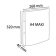 Exacompta Forever Young rengaskansio A4+ 40mm värilajitelma, 1kpl=4 kansiota - Kansiot - 54790E - 2