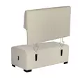 Alba Hizia selkänoja Beige Sahara 120 x 16 x 65cm - Kiinteistövarusteet - HIZIAC2BBE - 2