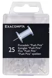 Karttaneula 10mm läpinäkyvä Exacompta 25kpl - Karttaneulat, paperipiikit - 14712E - 1