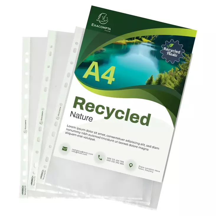 Exacompta Recycled kansiotasku A4, 1 kpl=25 taskua - Kansiotaskut - 5350E - 1