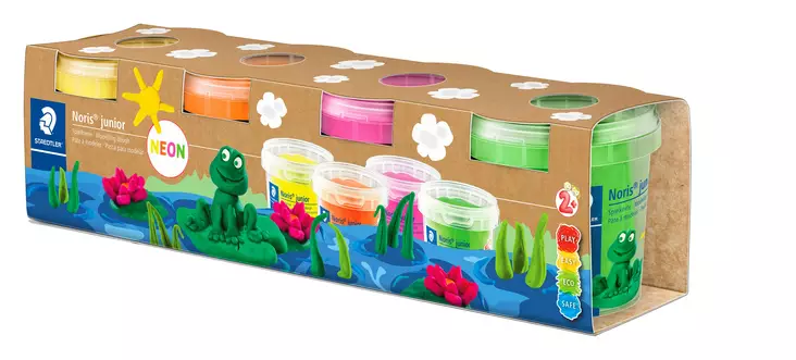 Modeling dough Noris junior neon colours (4) - Muovailuvahat - STA813FSLE - 1