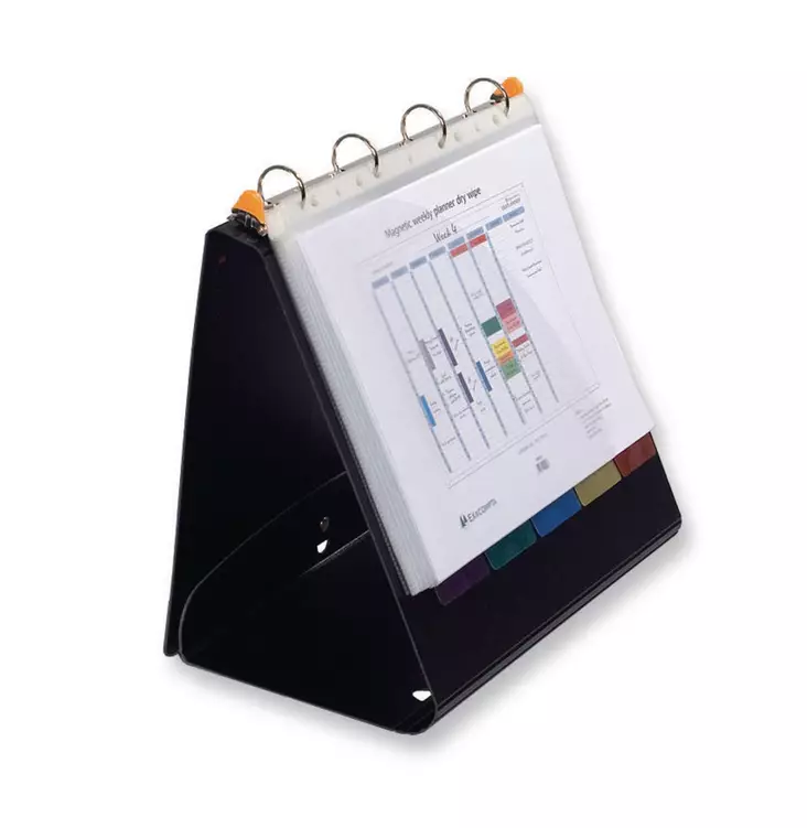 Exacompta flippikansio A4 kierrätetty PP 25 taskua musta - Kansiot - 56034E - 2