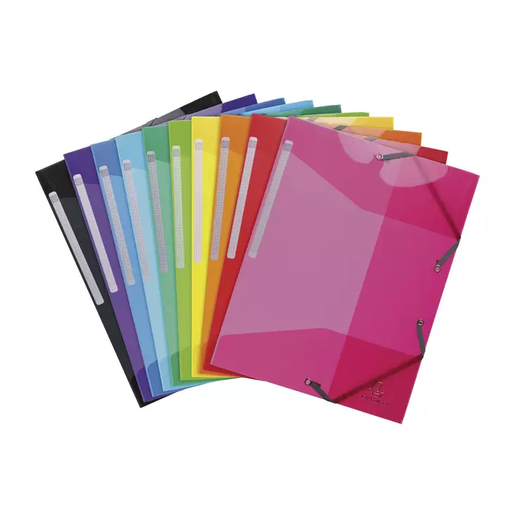 Exacompta Iderama kulmalukkokansio A4 PP värilajitelma, 1 kpl=10 kansiota - Kansiot - 55670E - 1