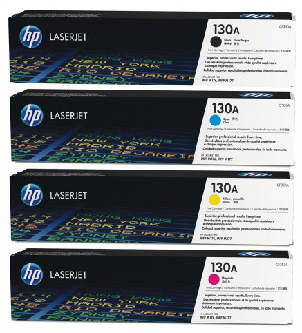 HP 130A Valuepack B/C/M/Y - Hp laserkasetit - HPCF350AVALUE - 1