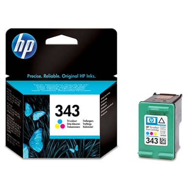 HP 343 3-väripatruuna 7 ml - HP mustesuihkupatruunat - C8766EE - 1