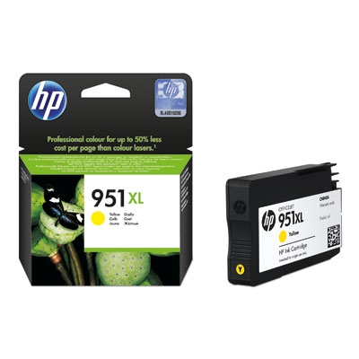 HP 951XL Yellow Officejet Pro 8100/8600 1.5K - HP mustesuihkupatruunat - CN048AE - 1