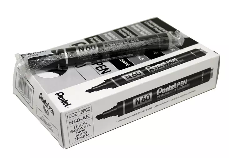 Huopakynä 3,9-5,5mm PENTEL viisto - Merkkauskynät, -tussit - N60-AE - 1