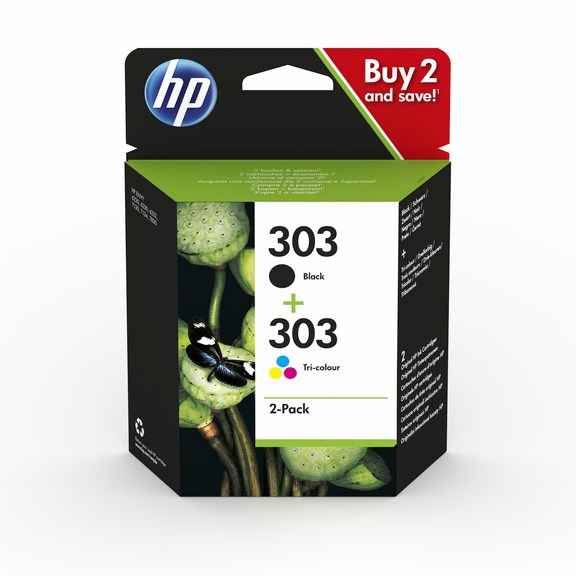 No303 black ink cartridge combo 2-pack - Hp laserkasetit - HP3YM92AE - 1