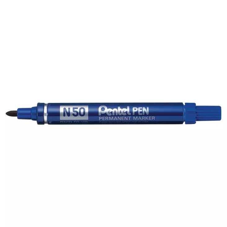 Pentel N50 huopakynä pyöreä 1-2 mm permanent sininen - Merkkauskynät, -tussit - N50-CE - 1