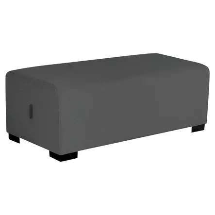 Alba Hizia 2-istuttava rahi antrasiitin harmaa 122 x 62 x 46cm - Kiinteistövarusteet - HIZIAP2G - 1