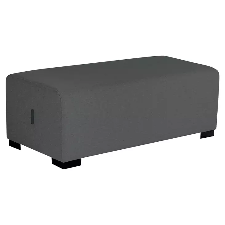 Alba Hizia 2-istuttava rahi antrasiitin harmaa 122 x 62 x 46cm - Kiinteistövarusteet - HIZIAP2G - 1