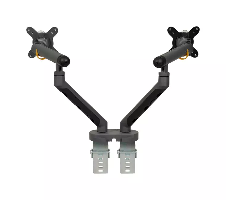 BE Näyttöteline, Monitorivarsi Dual tummanharmaa - Projektoritelineet - BNEBFDDG - 1