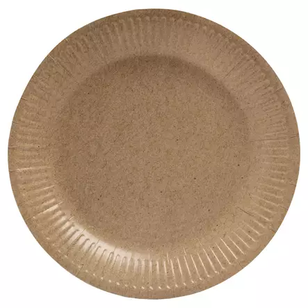 Exacompta lautanen 23cm ruskea, 1 kpl=20 - Kertakäyttöastiat - 79109I - 1