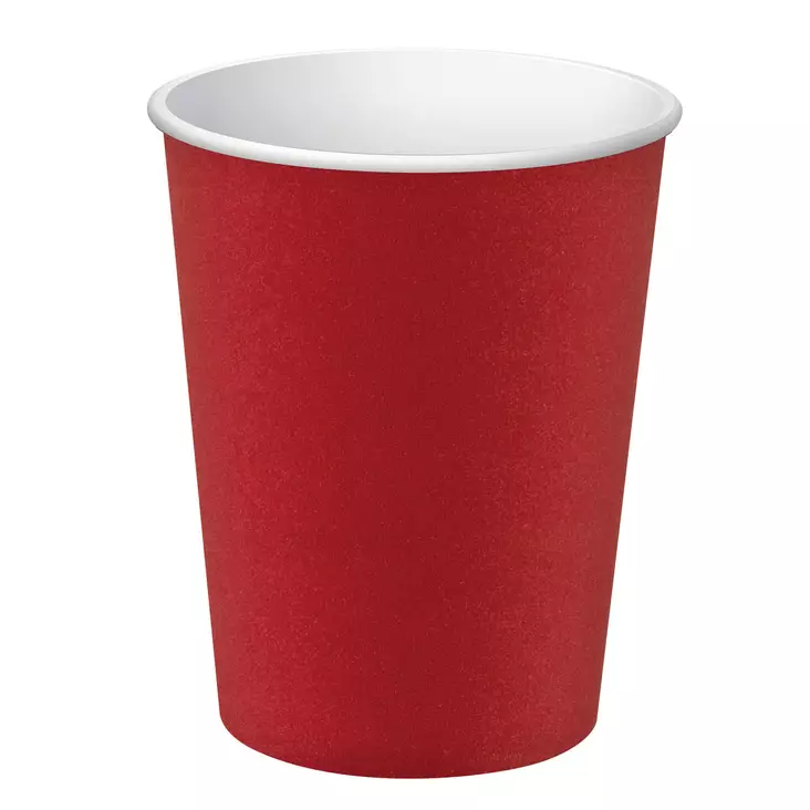 Exacompta kartonkikuppi 200ml punainen, 1 kpl=15 kuppia - Kertakäyttöastiat - 89115I - 1