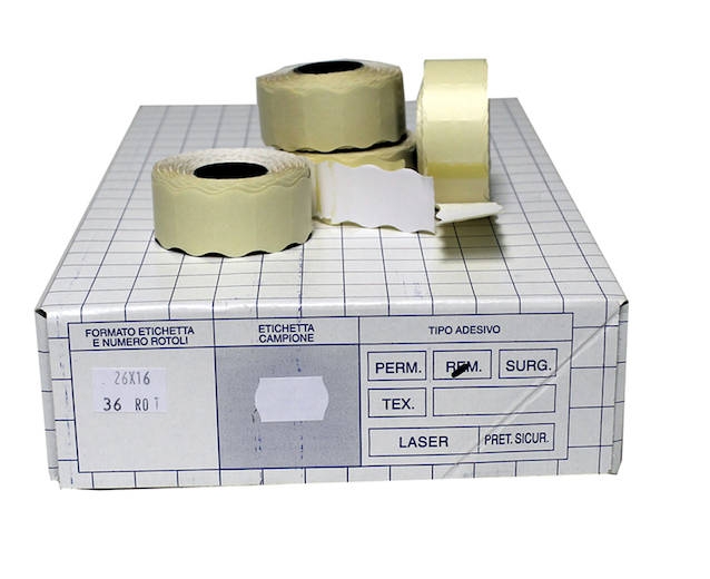 Blitz Hinnoitteluetiketti 26x16mm valk. irtoliima - Hinnoittelulaitteet ja tarvikkeet - BLITZ2616VI - 1