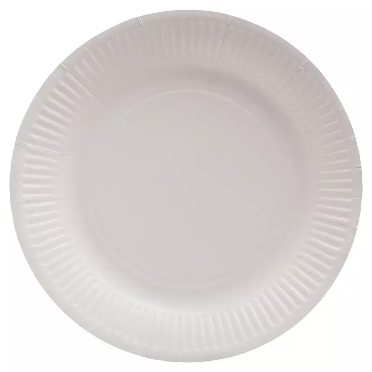 Exacompta lautanen 23cm valkoinen, 1 kpl=50 lautanen - Kertakäyttöastiat - 79110I - 1