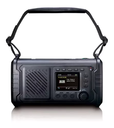 Lenco kannettava DAB+/FM-hätäpuhelinradio - Kaiuttimet ja kuulokkeet - PDR-055BK - 2