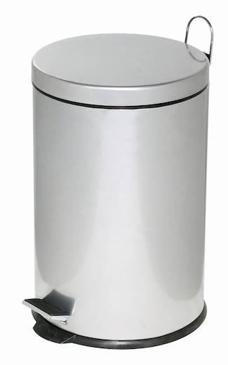 Roskakori 20L polkimella, hopea - Paperikorit, roskakorit - 130045-rk - 1