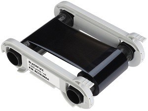 Badgy Musta yksivärinen nauha 500 tulost - Nimikortit, kongressineulat, kaulanauhat - CBGR0500K - 1