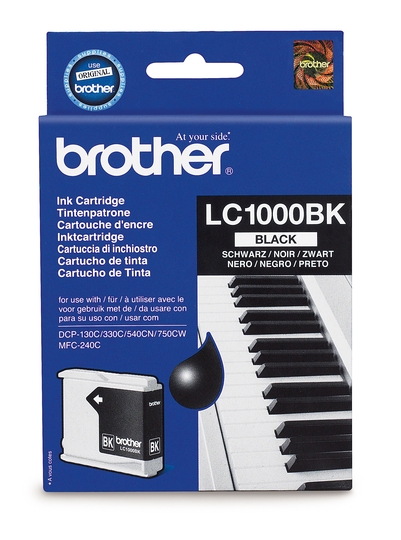 Brother LC1000BK musta - Brother mustesuihkupatruunat - LC1000BK - 1