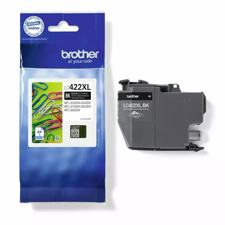 Brother LC422XLBK musta 3000s. - Brother mustesuihkupatruunat - LC422XLBK - 1