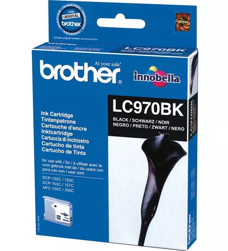 Brother LC970Bk black - Brother mustesuihkupatruunat - LC970BK - 1