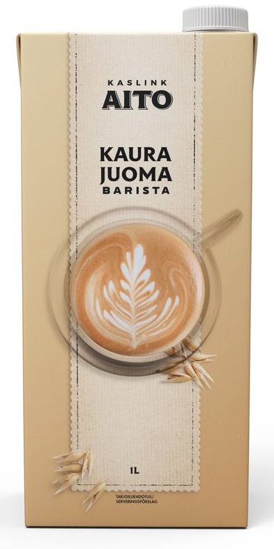 Kaslink Aito UHT Gluteeniton Kaurajuoma 1L - Maidot ja kermat - 18014K - 1