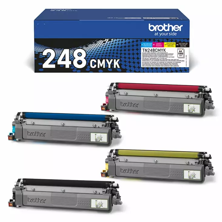 TN248 Value-pack CMYK - Brother laserkasetit - TN248VAL - 1