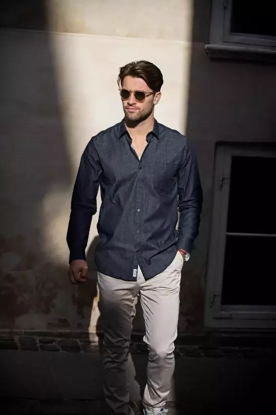 Torrance Modern Fit miesten farkkupaita - Kauluspaidat - TOMF-M - 1