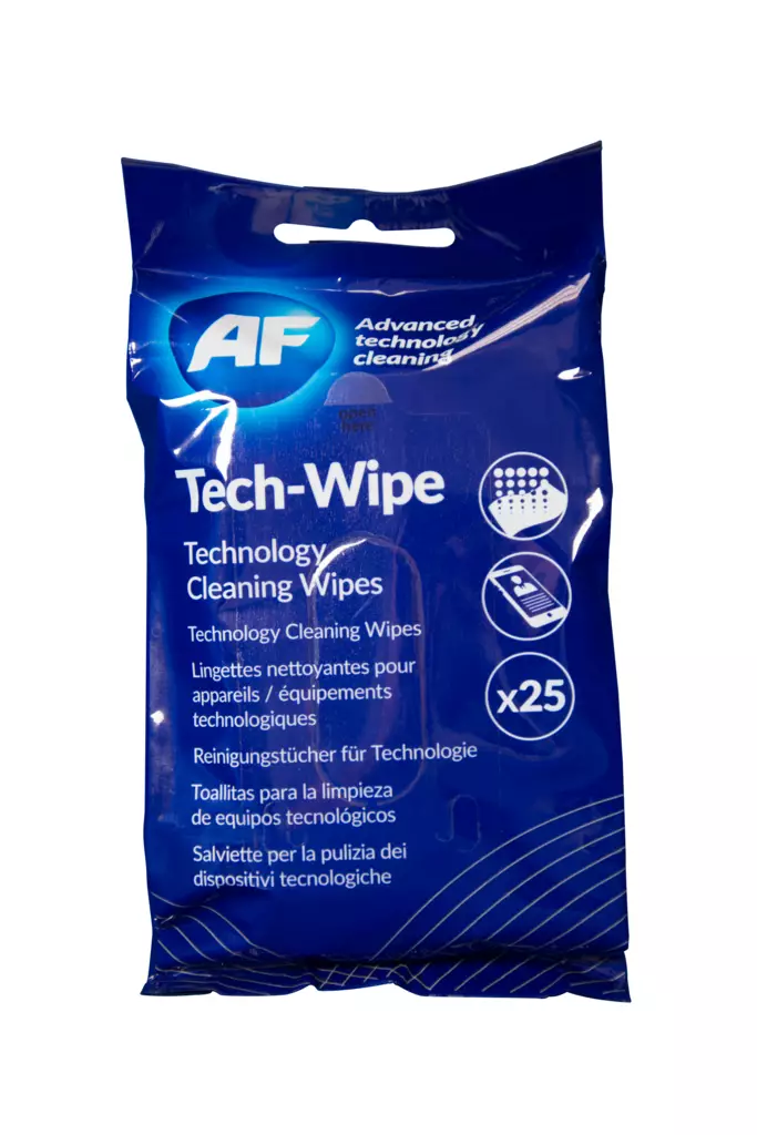 Puhdistusliina Tech-Wipes 25kpl - Puhdistusliinat ja paineilma - AFAMTW025P - 1