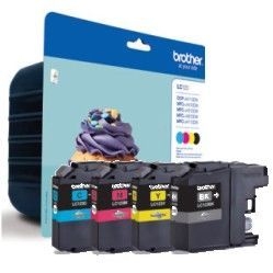 Brother LC-123 neliväripakkaus - Brother mustesuihkupatruunat - LC123VALBPDR - 1